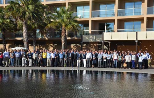 Gruppenfoto mit Teilnehmern der 5. ETSC in Albufeira, Portugal.