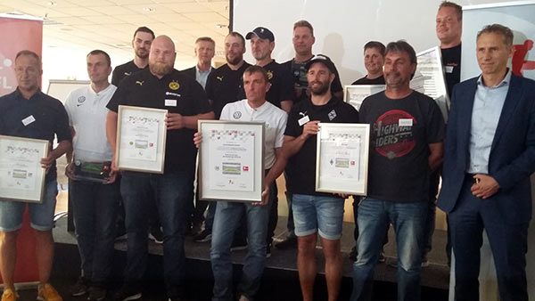 Die Sieger und Platzierten des DFL-Awards „Pitch ft he Year 2018/19“