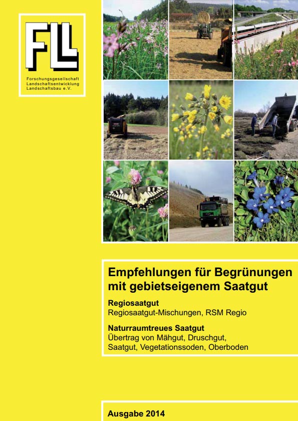 Broschüre: Empfehlungen für Begrünungen mit gebietseigenem Saatgut, 2014