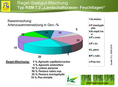 Typ RSM 7.3 "Landschaftsrasen-Feuchtlagen"