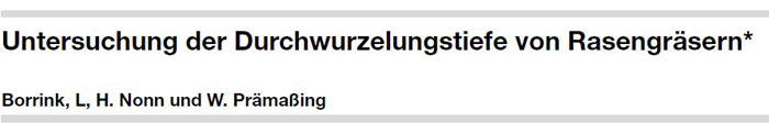 Fachbeitrag in der Zeitschrift RASEN 3-2021 